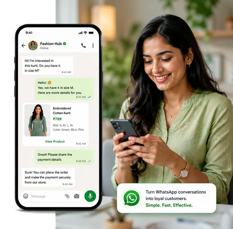 Sell on WhatsApp