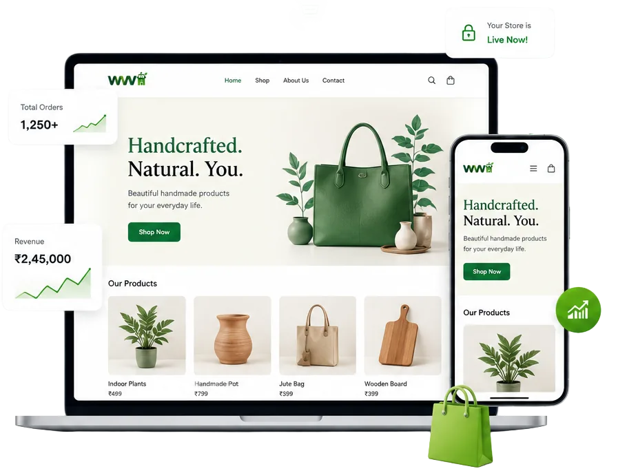 WWI Store Builder — dashboard preview
